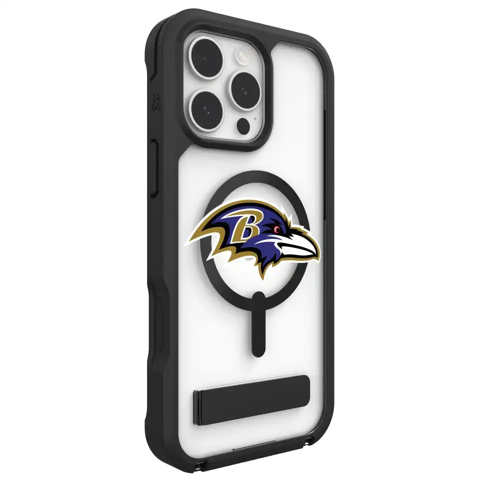 Baltimore Ravens Rainier Snap for MagSafe Phone Case with Stand - Logo