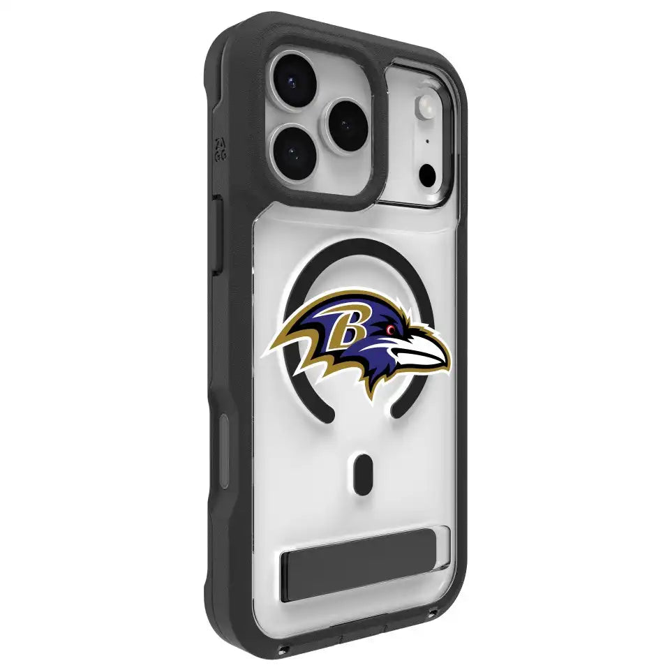 Baltimore Ravens Rainier Snap for MagSafe Phone Case with Stand - Logo