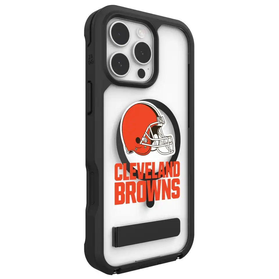 Cleveland Browns Rainier Snap for MagSafe Phone Case with Stand - Logo