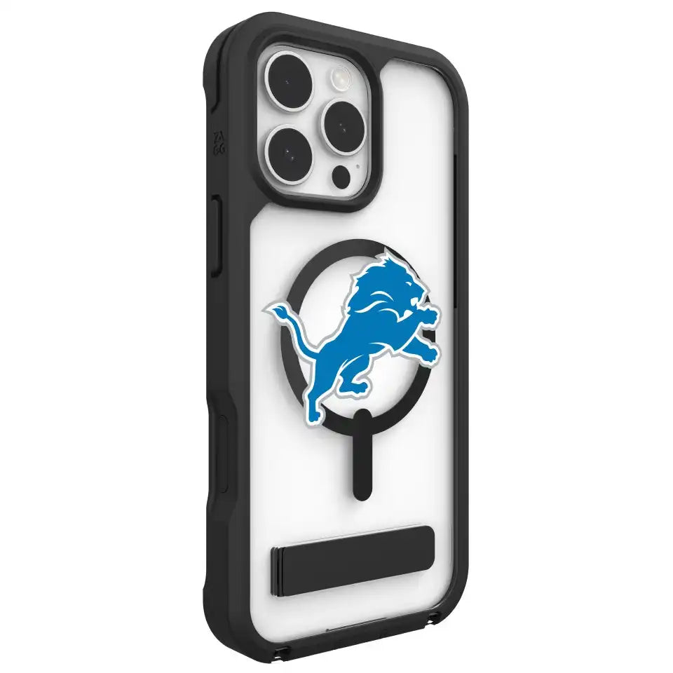 Detroit Lions Rainier Snap for MagSafe Phone Case with Stand - Logo
