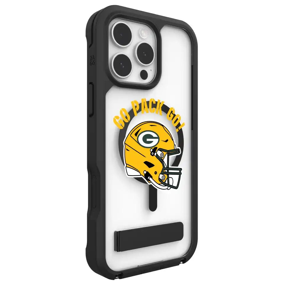 Green Bay Packers Rainier Snap for MagSafe Phone Case with Stand - Helmet