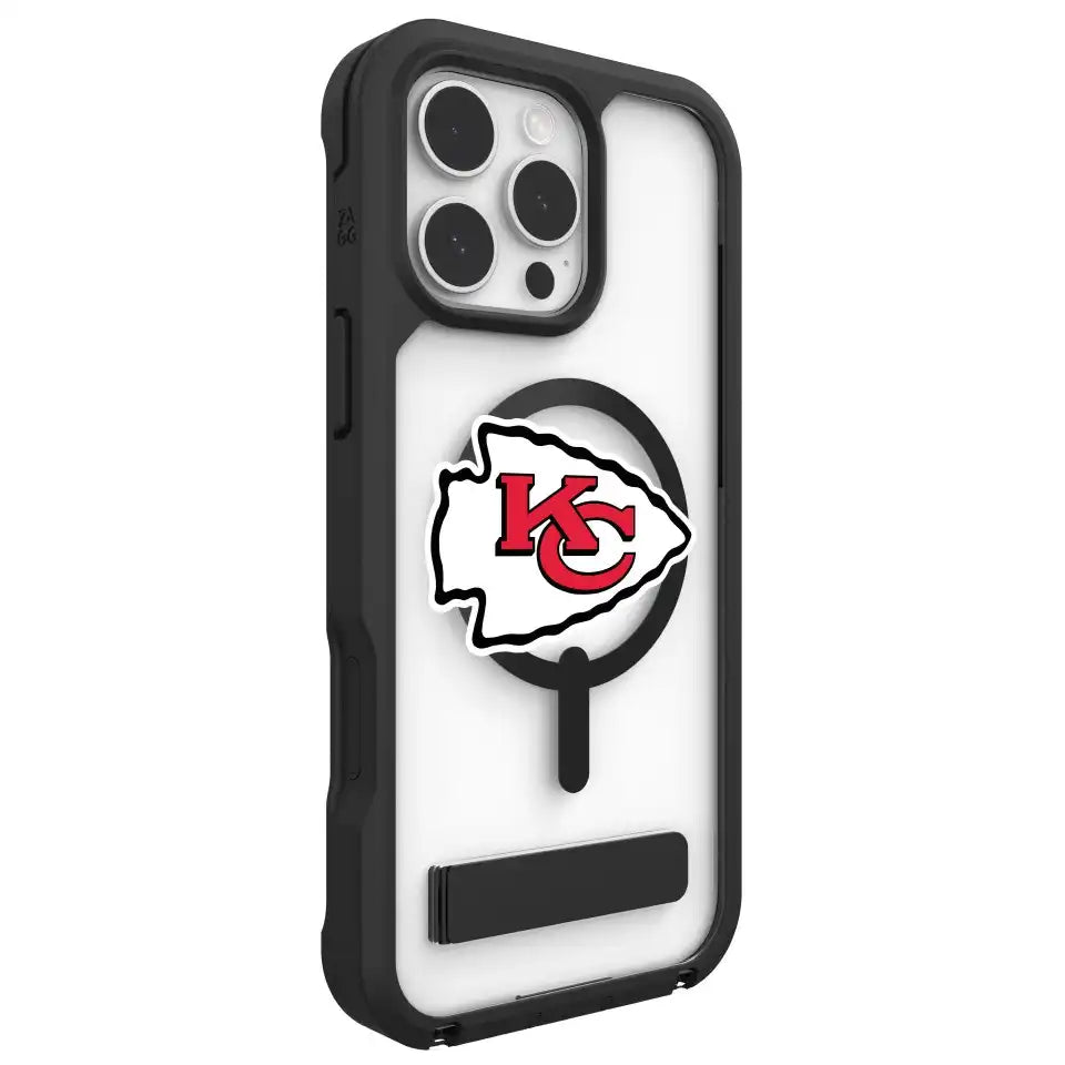 Kansas City Chiefs Rainier Snap for MagSafe Phone Case with Stand - Logo