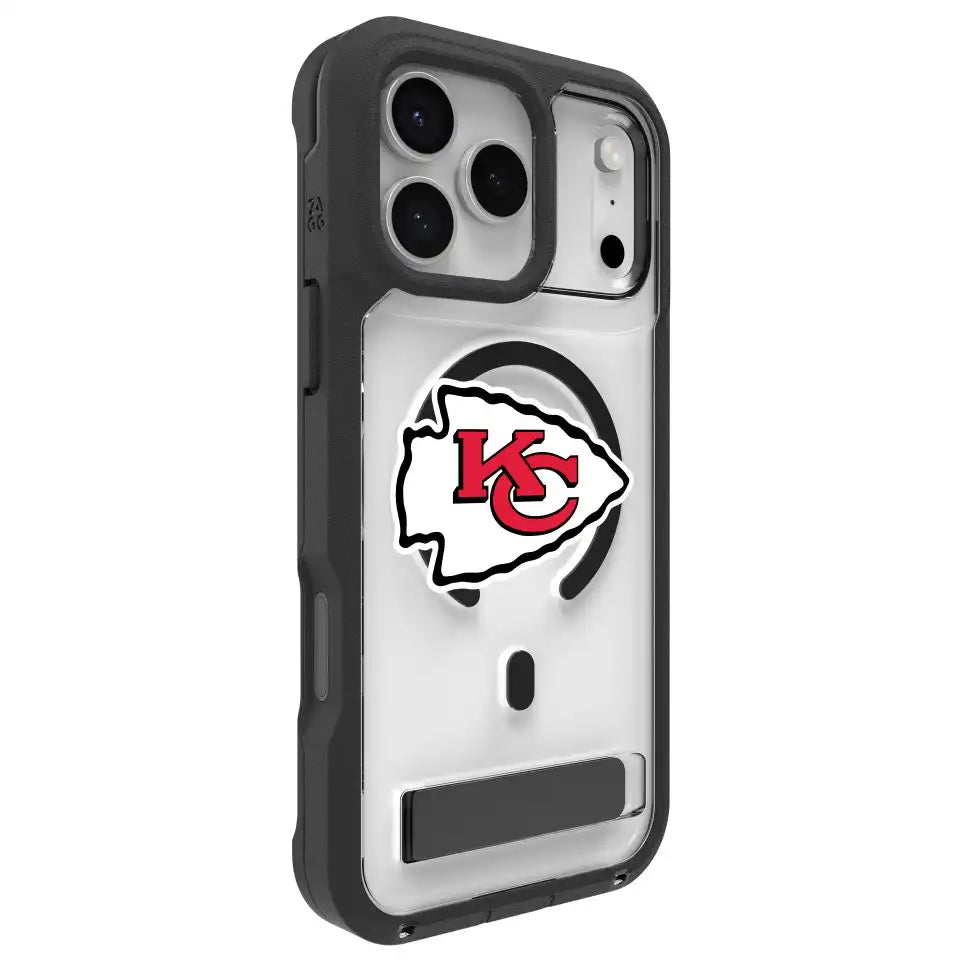 Kansas City Chiefs Rainier Snap for MagSafe Phone Case with Stand - Logo