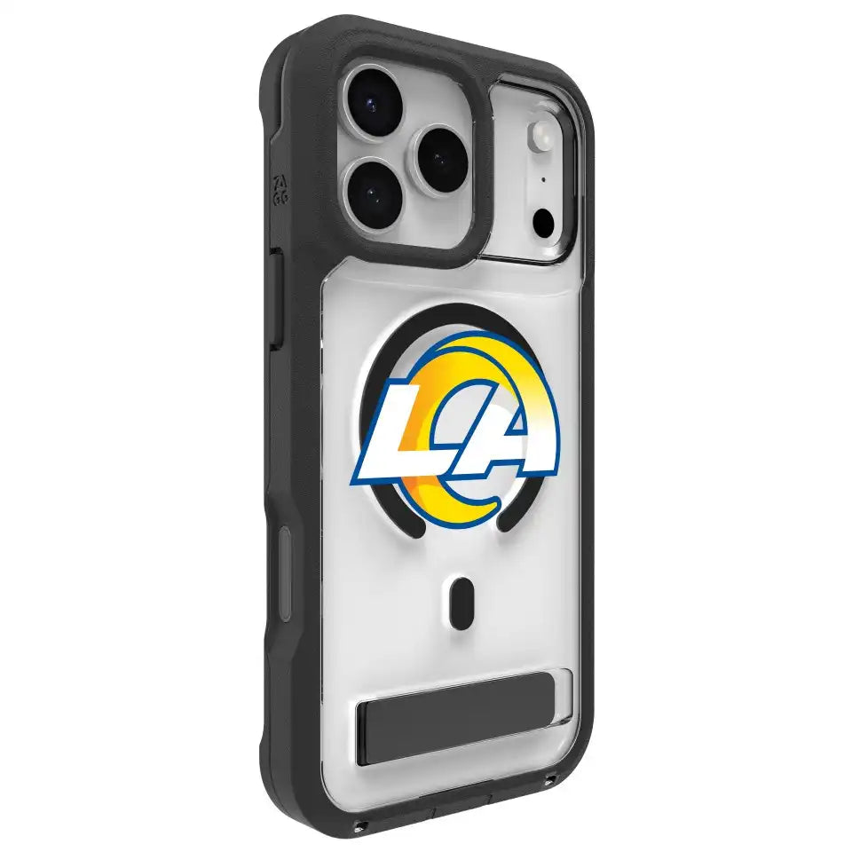 Los Angeles Rams Rainier Snap for MagSafe Phone Case with Stand - Logo