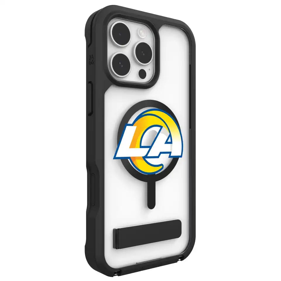 Los Angeles Rams Rainier Snap for MagSafe Phone Case with Stand - Logo