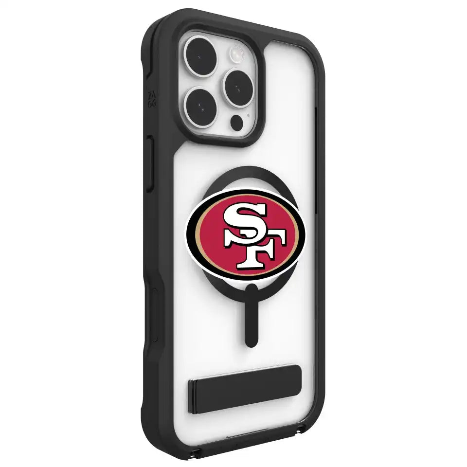 San Francisco 49ers Rainier Snap for MagSafe Phone Case with Stand - Logo