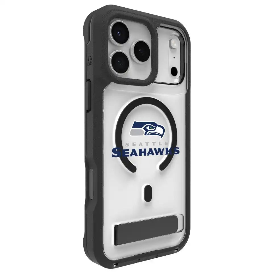 Seattle Seahawks Rainier Snap for MagSafe Phone Case with Stand - Logo