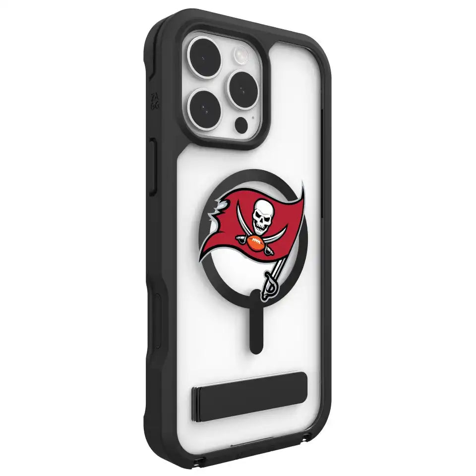 Tampa Bay Buccaneers Rainier Snap for MagSafe Phone Case with Stand - Logo
