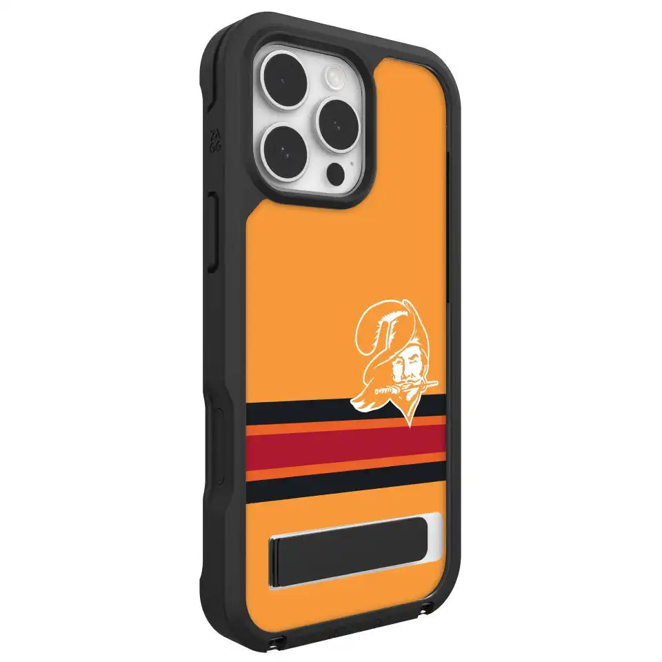 Tampa Bay Buccaneers Rainier Snap for MagSafe Phone Case with Stand - Throwback Logo